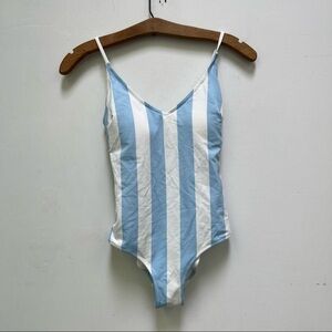 H&M Striped One-Piece Swimsuit